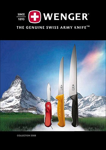 Фото каталога ножей Wenger