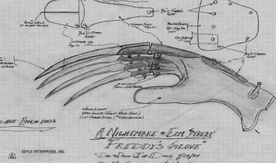 Чертёж перчатки Фрэдди