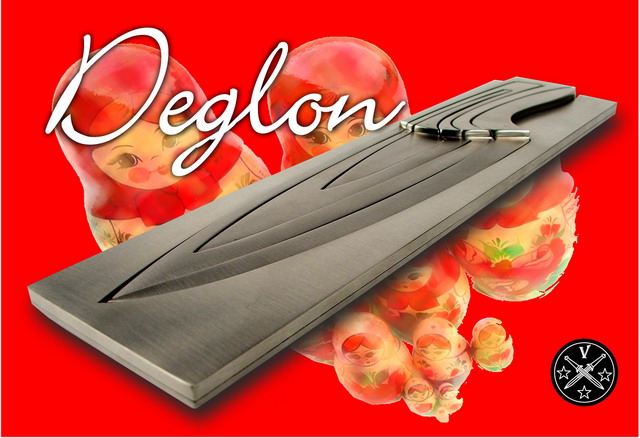 Набор оригатальных столовых ножей от компании "Deglon"