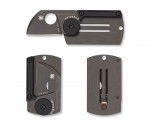 Нож – армейский жетон Dog Tag Folder Black от Spyderco